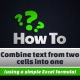 Combine text from two cells into one 1