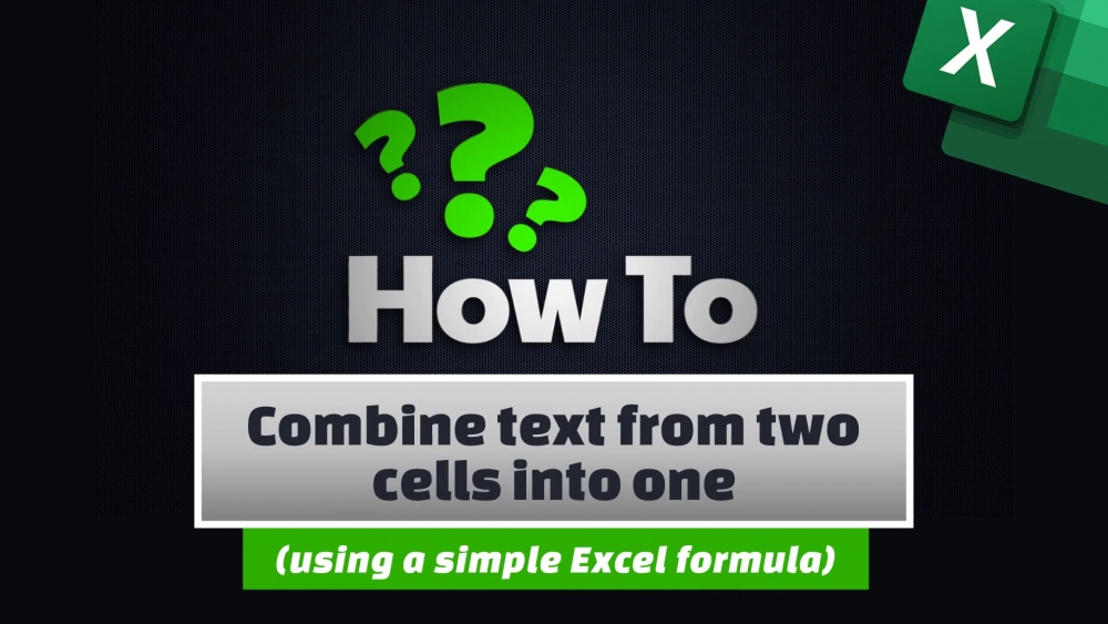 How To Put Text From Two Cells Into One