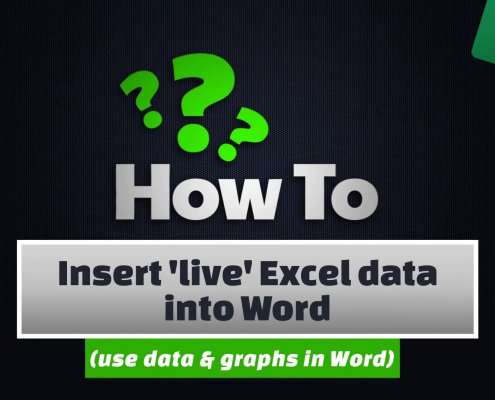 Insert live Excel data into Word 16