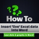 Insert live Excel data into Word 1