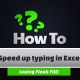 Speed up typing 2