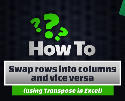 Swap rows into columns and vice versa 18