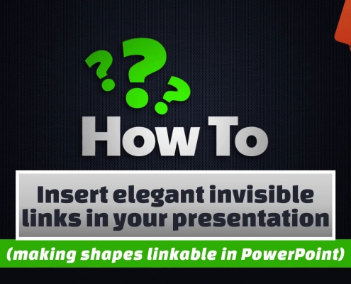 Insert elegant invisible links in your presentation 17