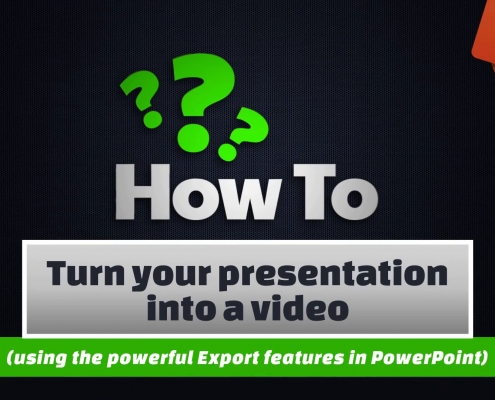 Turn your presentation into a video 18