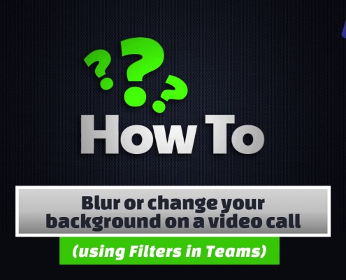Blur or change your background on a video call 16
