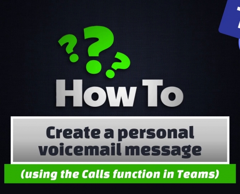 Create a personal voicemail message 2