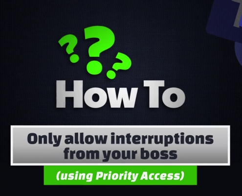 Only allow interruptions from your boss 13