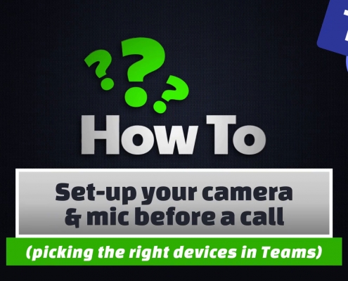 Setup your camera and mic before a call 4