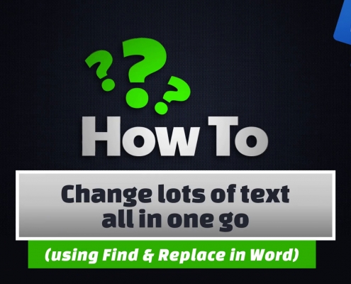 Change lots of text all in one go 6