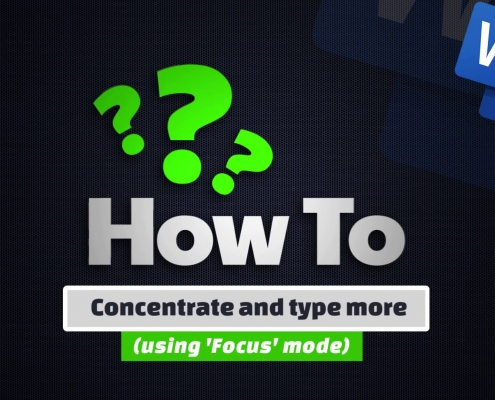 How to concentrate & type more 17