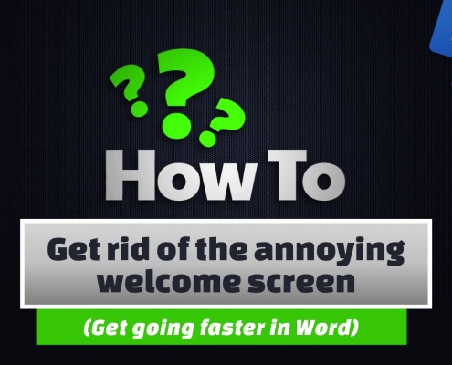 Get rid of the annoying welcome screen 18
