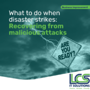 What to do when disaster strikes: Recovering from malicious attacks 1